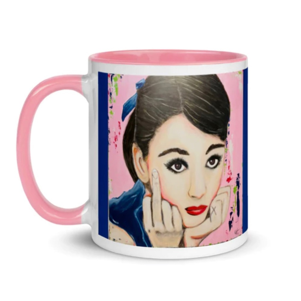 NWT Coffee mug with original Art by Kathryn Sayle Art and Design